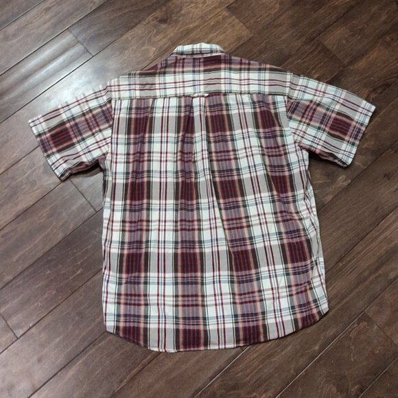 Pendleton Men's Short Sleeve Button Down Plaid Shirt SIZE LARGE - Picture 3 of 6